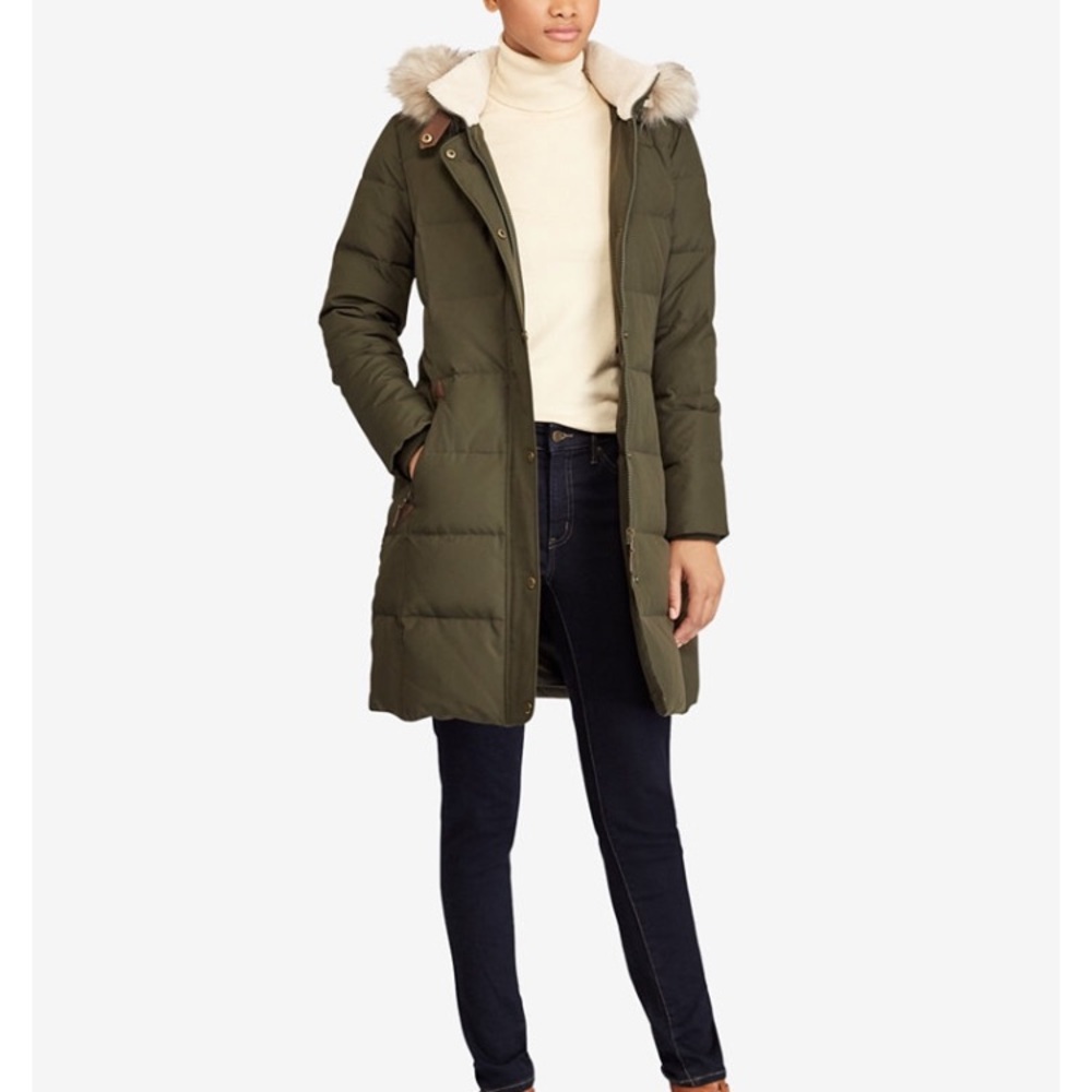 ‼️FINAL $$ DROP‼️ RL Faux Fur Trim- Down Jacket